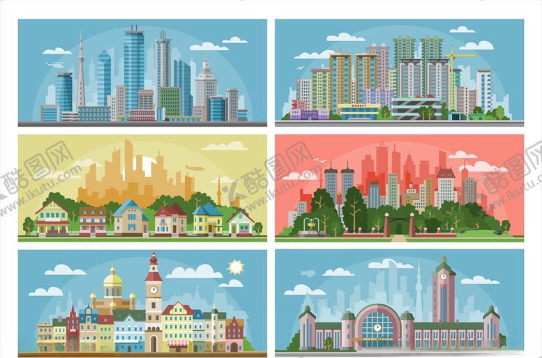 编号：70242510050935259815【酷图网】源文件下载-城市插画