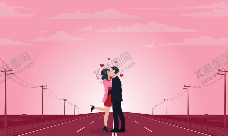 编号：80034211210642209847【酷图网】源文件下载-卡通情侣
