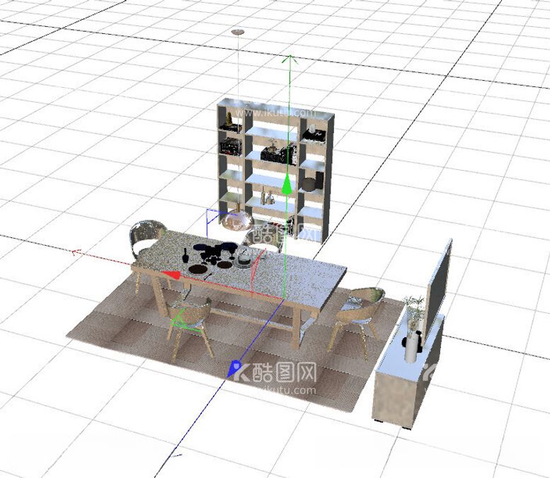 编号：29102912131135586571【酷图网】源文件下载-C4D模型桌椅