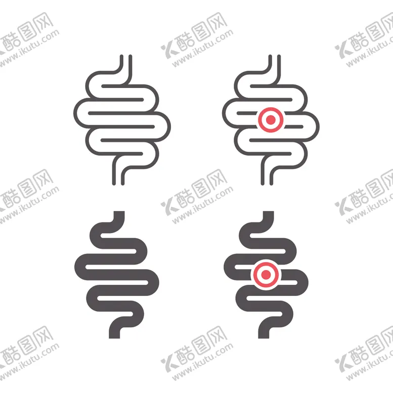 编号：60113512190225386759【酷图网】源文件下载-肠道简笔画