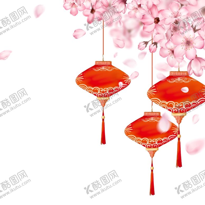 编号：22926312051830018777【酷图网】源文件下载-梅花  灯笼元素 中国风素材 