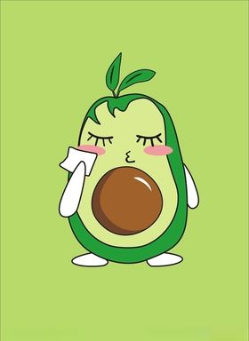 卡通牛油果