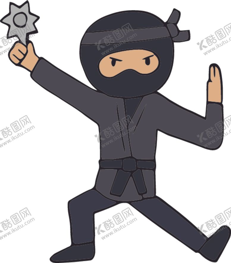 编号：48411804170030546540【酷图网】源文件下载-卡通忍者