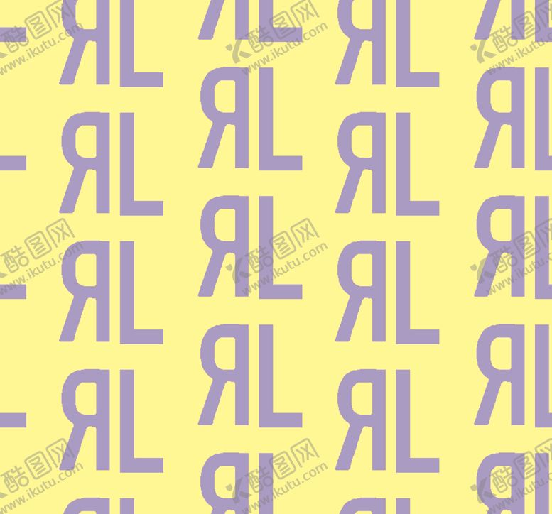 编号：75757604042028402292【酷图网】源文件下载-黄色背景紫色字母重复图案