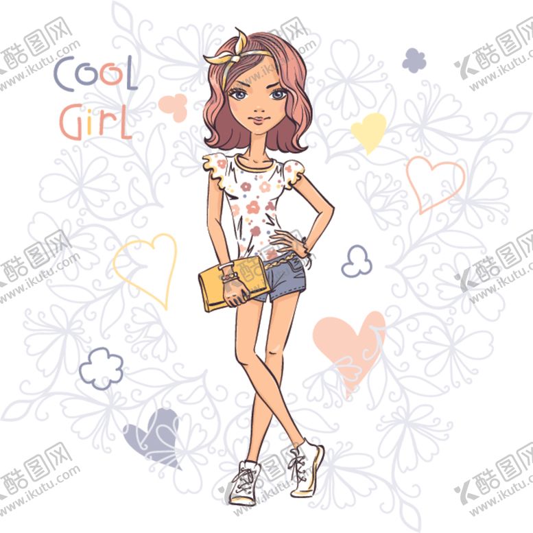 编号：15445310051845168620【酷图网】源文件下载-手绘少女