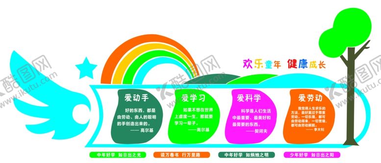 编号：38737409270609496839【酷图网】源文件下载-儿童室文化墙