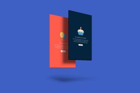 高端名片样机效果图