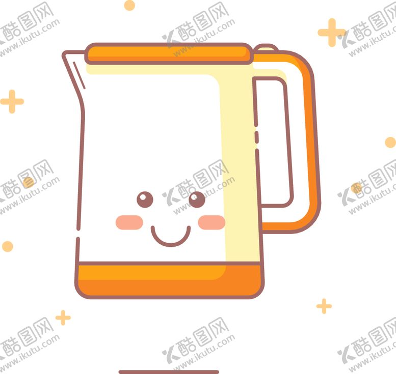 编号：79167109262044479014【酷图网】源文件下载-生活用品可爱电热水壶EPS