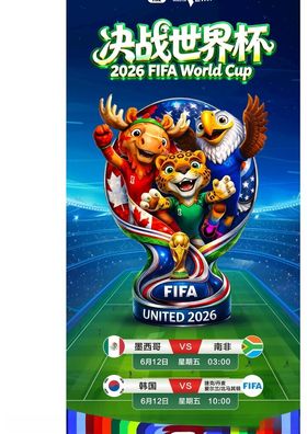 世界杯展架易拉宝长图详情页蓝色