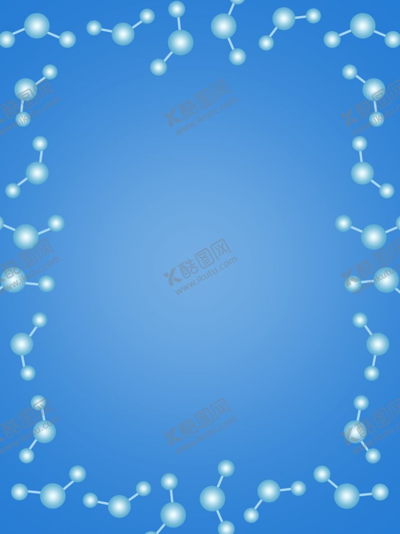 编号：67994807071854142060【酷图网】源文件下载-水分子蓝色渐变背景