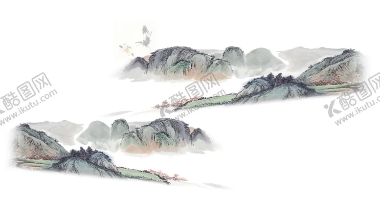 编号：43666906251402062659【酷图网】源文件下载-水墨山水素材