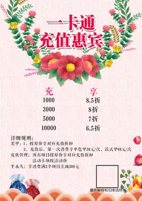 充值海报