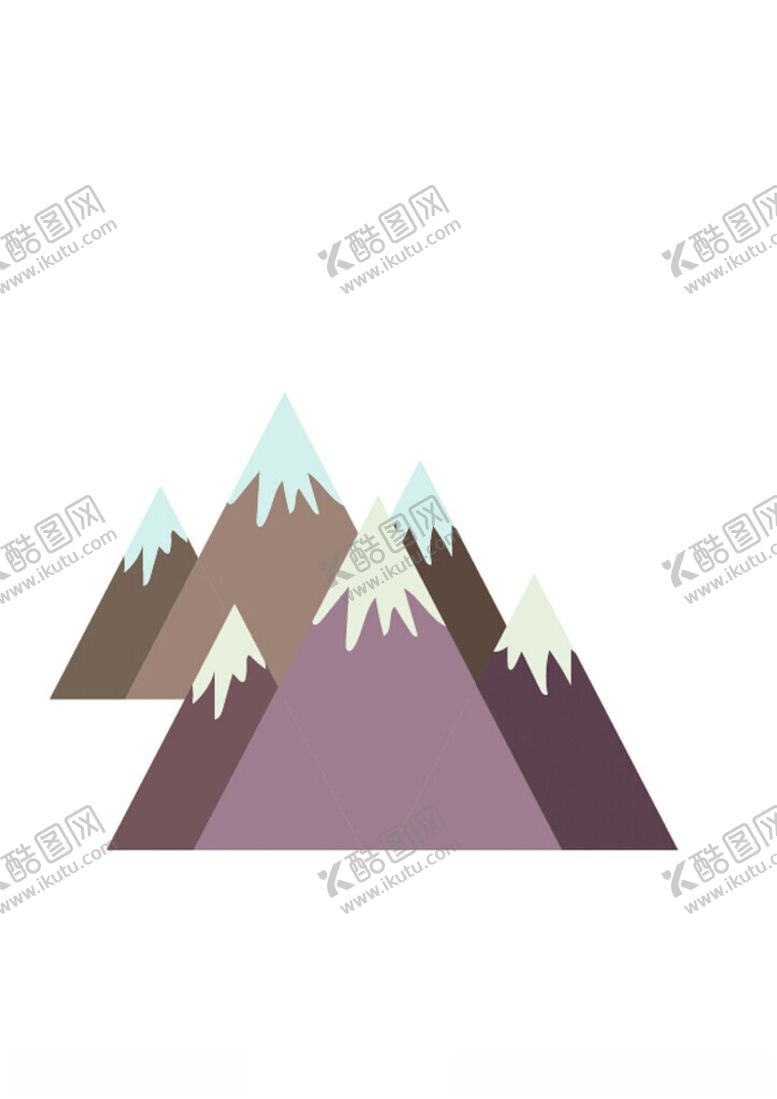 编号：23150002180453258035【酷图网】源文件下载-山峰高山山脉平面古风山水画元素