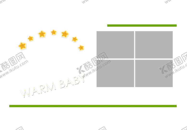 编号：61773605122033302115【酷图网】源文件下载-儿童相册设计模板