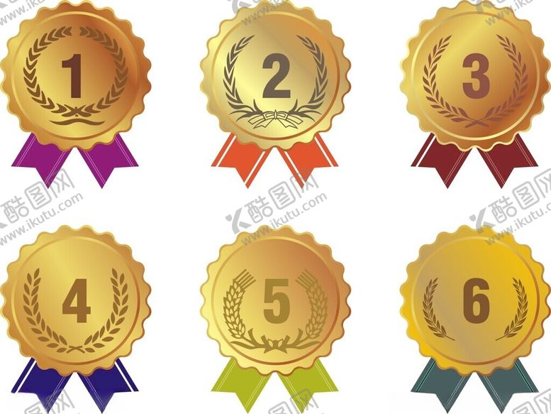 编号：66590109200413583364【酷图网】源文件下载-金牌奖牌