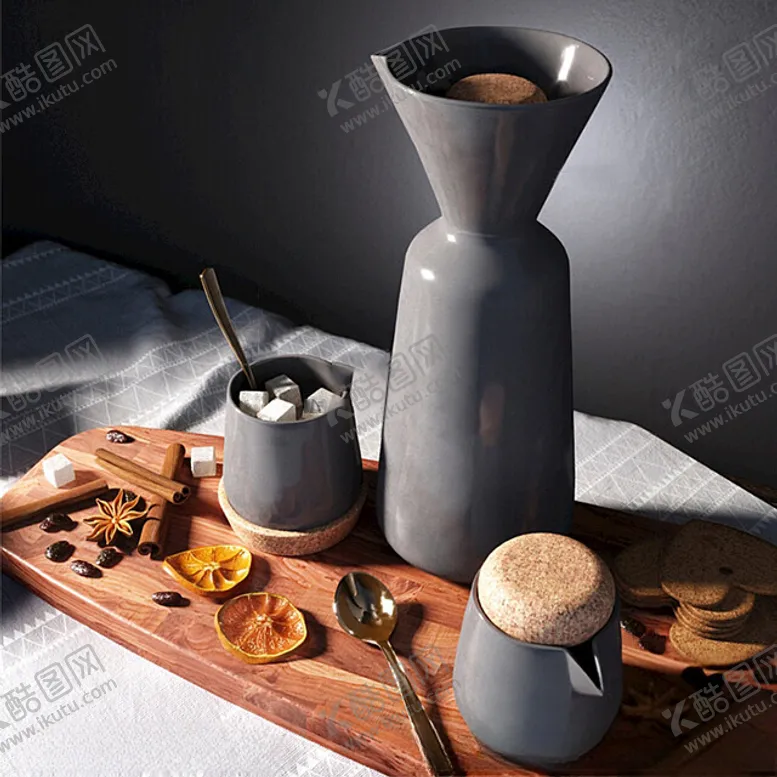 编号：26363601281603422224【酷图网】源文件下载-C4D模型茶壶