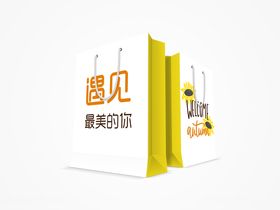 简约清新小雏菊手提袋