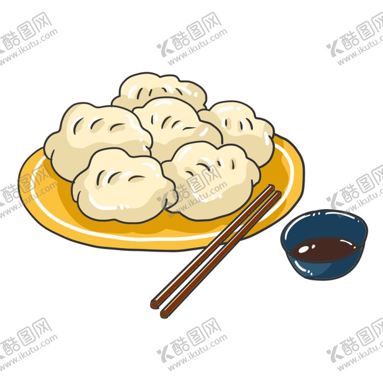 编号：97902406180021294889【酷图网】源文件下载-手绘饺子素材