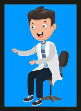 手绘医疗人物护素材