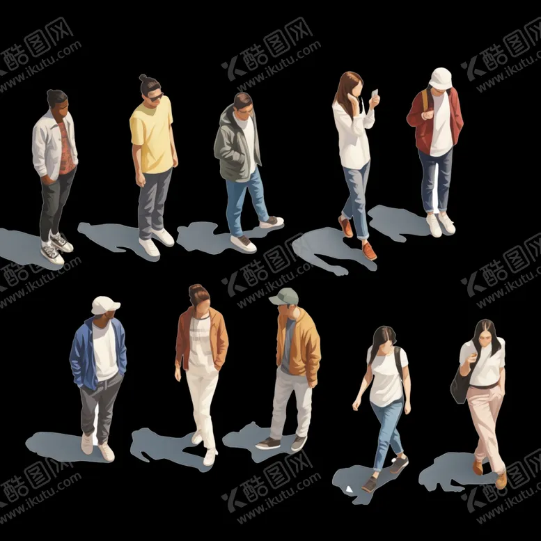 编号：70001602081732297400【酷图网】源文件下载-行人素材