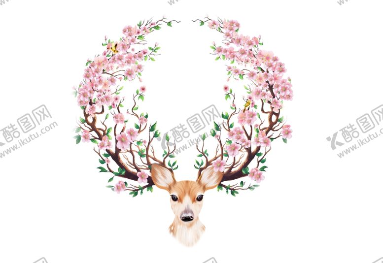 编号：80234509260646371048【酷图网】源文件下载-梦幻森林麋鹿