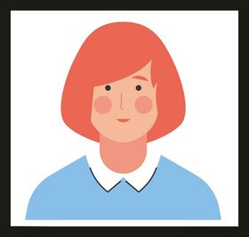 手绘女孩女人优雅漂亮美