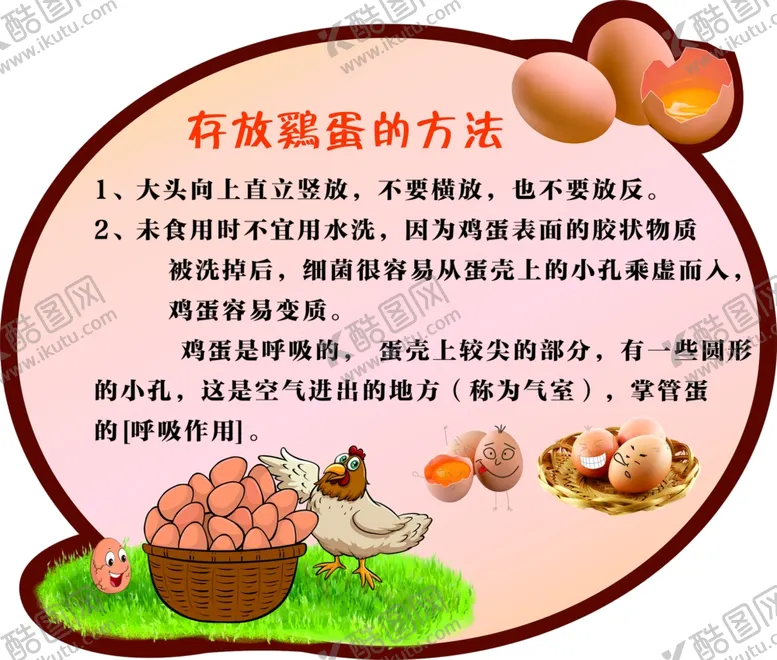 编号：15109701151320548415【酷图网】源文件下载-鸡蛋储存办法 超市店教