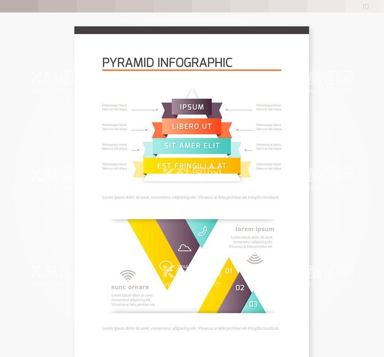 编号：28267510192007397793【酷图网】源文件下载-宣传册金字塔信息图表