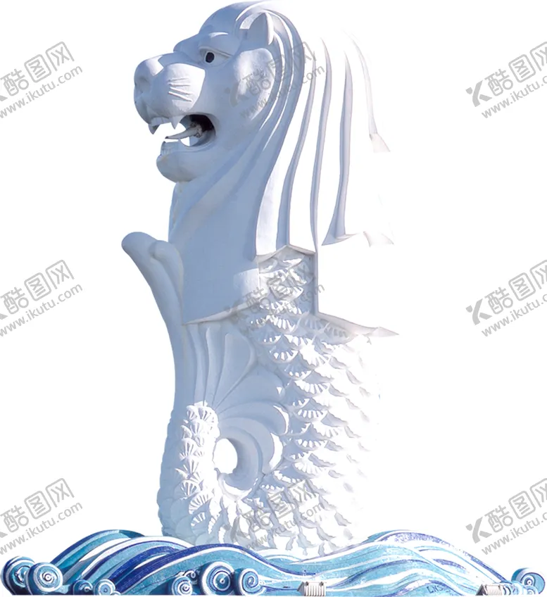 编号：94045402110503215939【酷图网】源文件下载-新加坡鱼尾狮