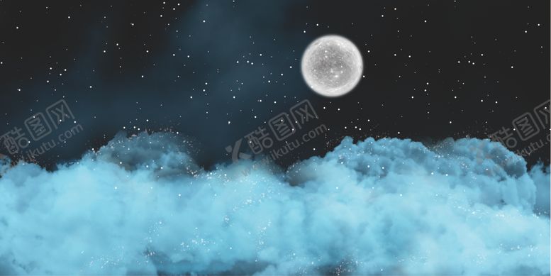 编号：33213009251521068239【酷图网】源文件下载-星空月亮唯美背景图片