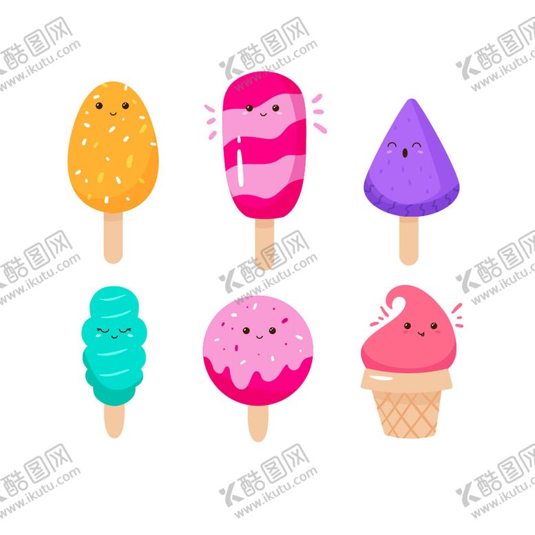 编号：87435010072045024571【酷图网】源文件下载-卡通冰淇淋