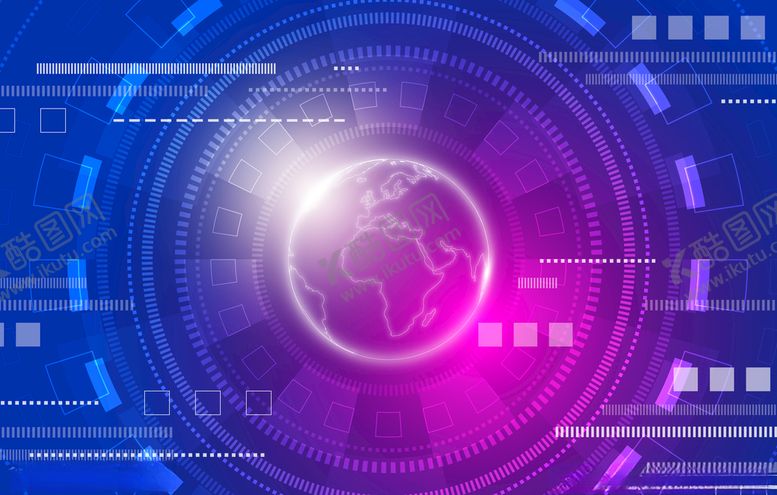 编号：91665110211733364016【酷图网】源文件下载-蓝色科技背景