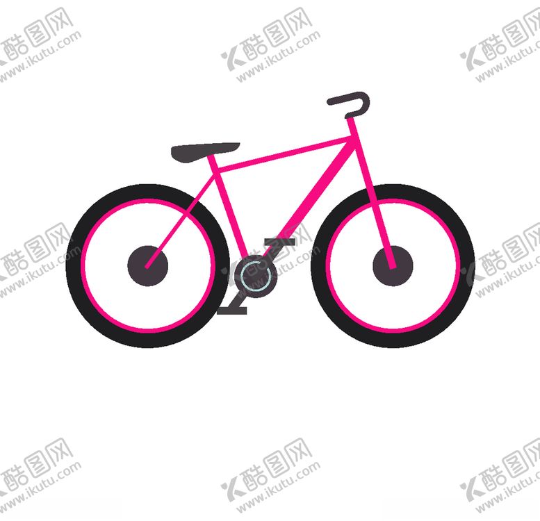 编号：51919503122322255565【酷图网】源文件下载-亮色自行车插画