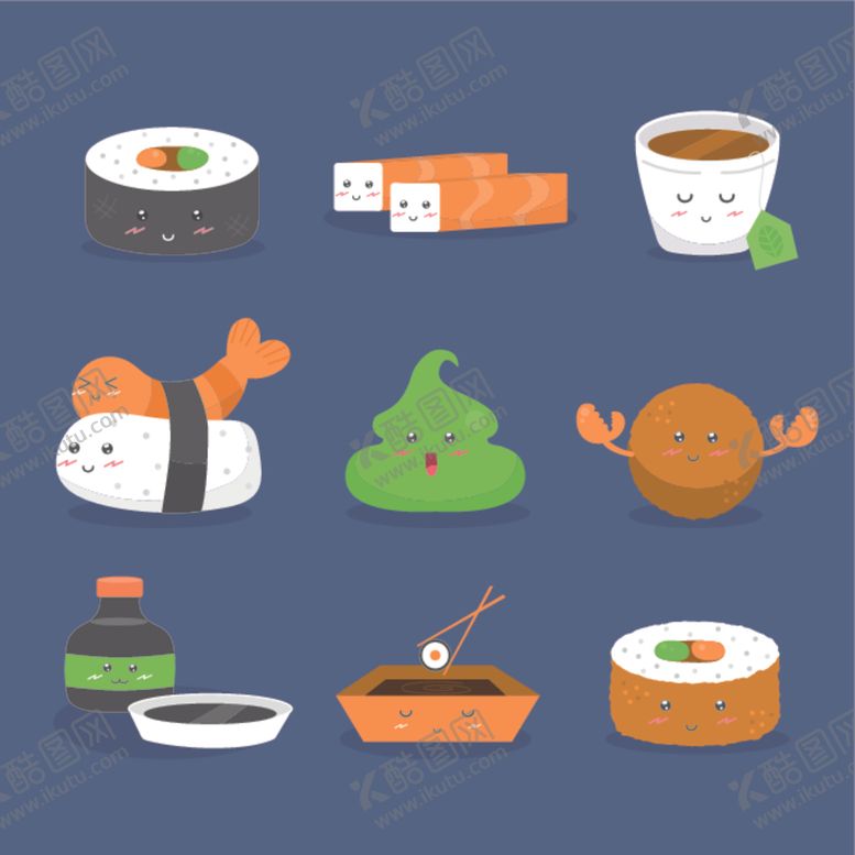 编号：35925209192337532563【酷图网】源文件下载-卡通食物