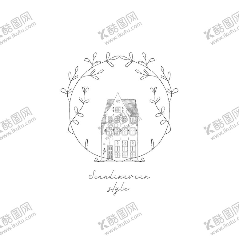 编号：23179809190123341624【酷图网】源文件下载-线描花