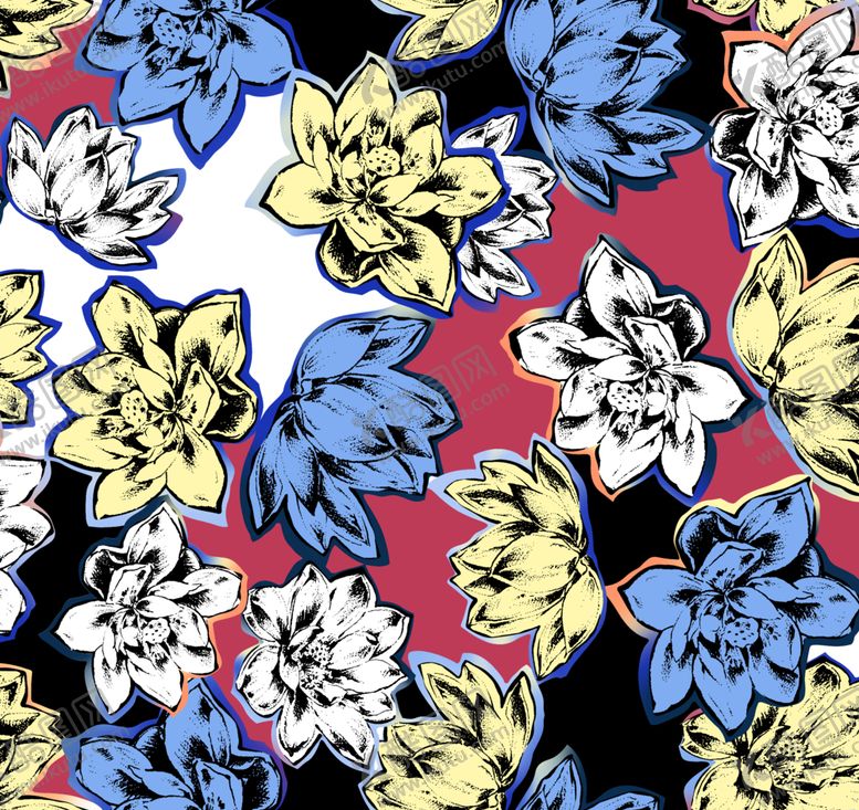 编号：29624310221459342996【酷图网】源文件下载-抽象大花