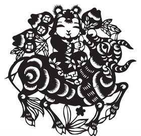 牛年剪纸放牛儿童年画剪纸