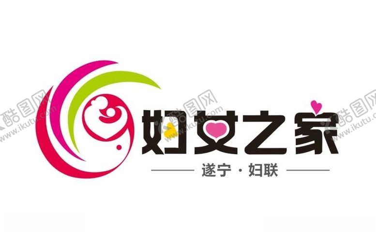 编号：14732705152015096659【酷图网】源文件下载-妇女之家遂宁妇联妇女标志