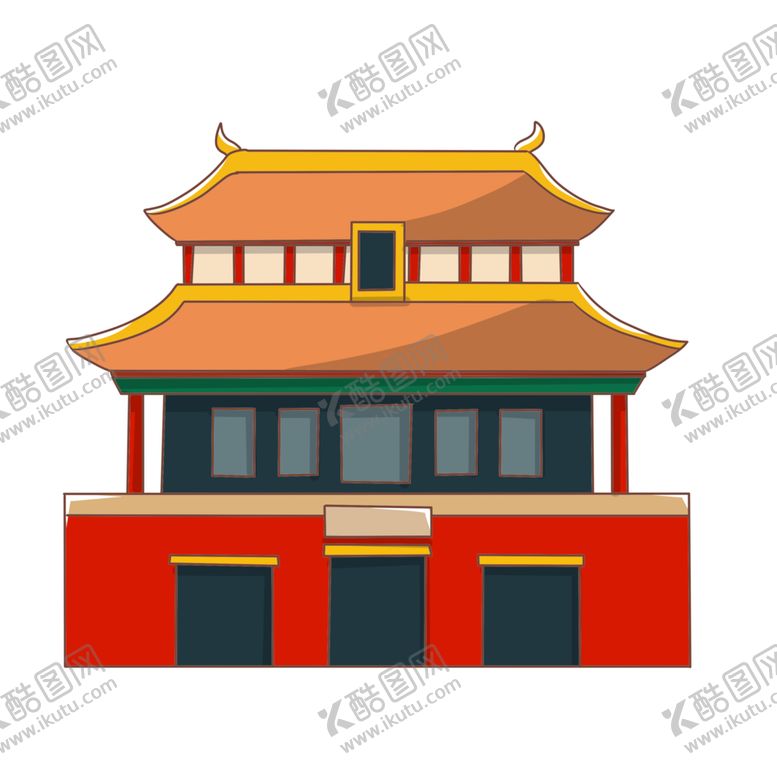 编号：46337009280539454898【酷图网】源文件下载-手绘古建筑