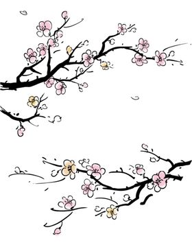 中国风水墨梅