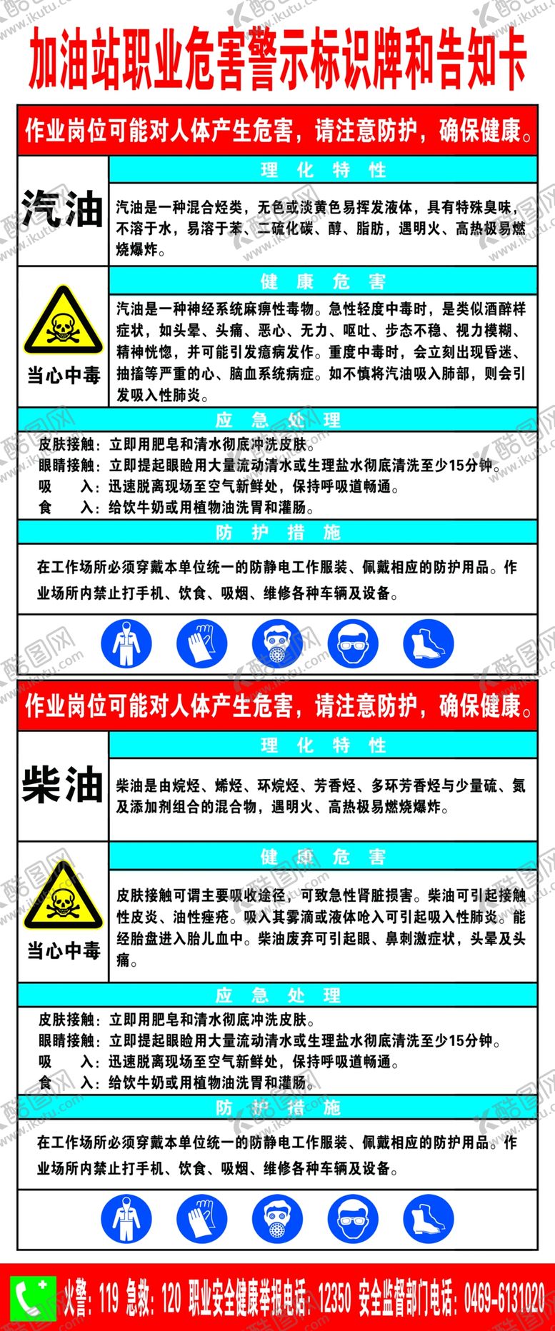 编号：73328003100705582889【酷图网】源文件下载-职业危害告知牌提示卡