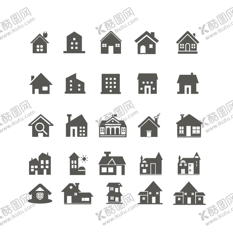 编号：99394110020142415752【酷图网】源文件下载-房子图标