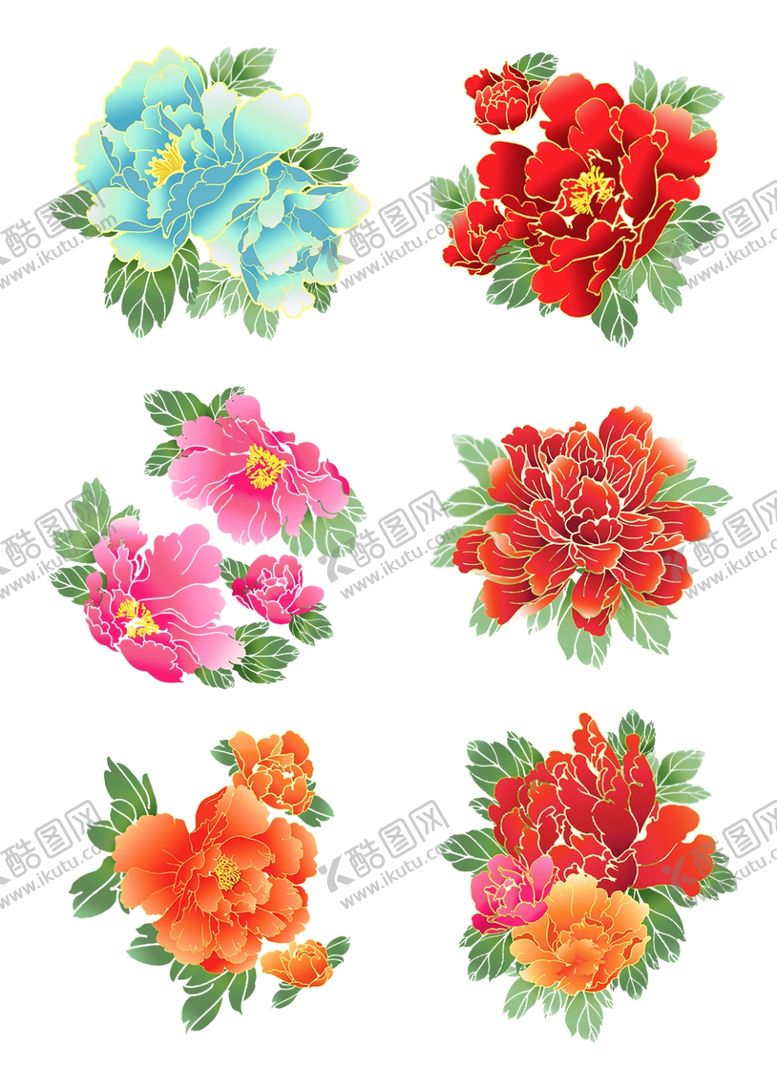 编号：20050809220823229871【酷图网】源文件下载-牡丹花素材