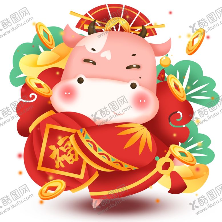 编号：42937006181520538018【酷图网】源文件下载-2021金牛送福牛年