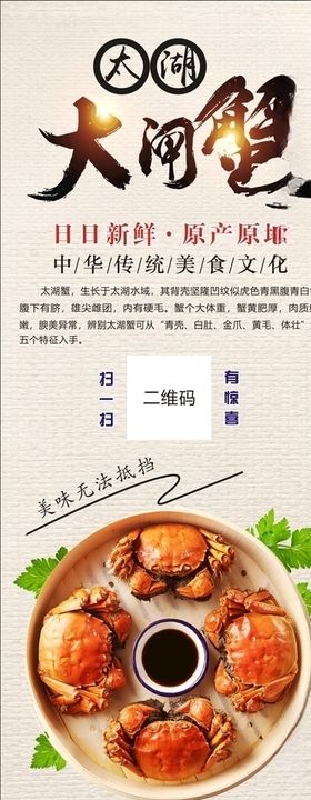螃蟹太湖大闸蟹中国风