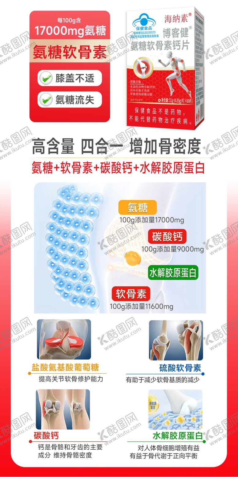 编号：85861502280516133939【酷图网】源文件下载-氨糖软骨素海报