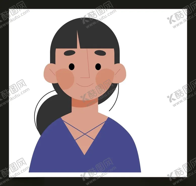编号：79469502022321372983【酷图网】源文件下载-卡通女孩头像