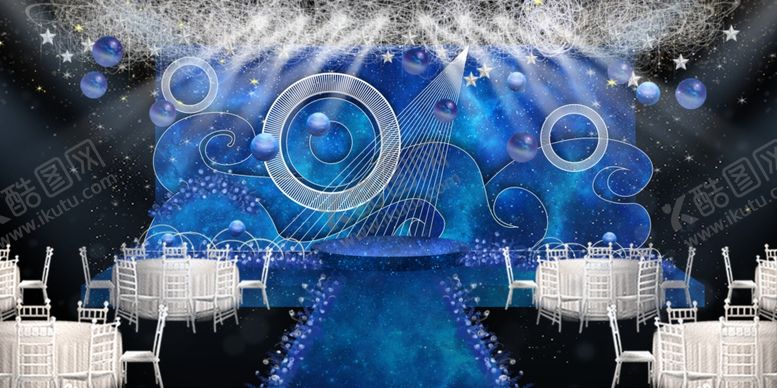 编号：96764309271341464744【酷图网】源文件下载-蓝色婚礼