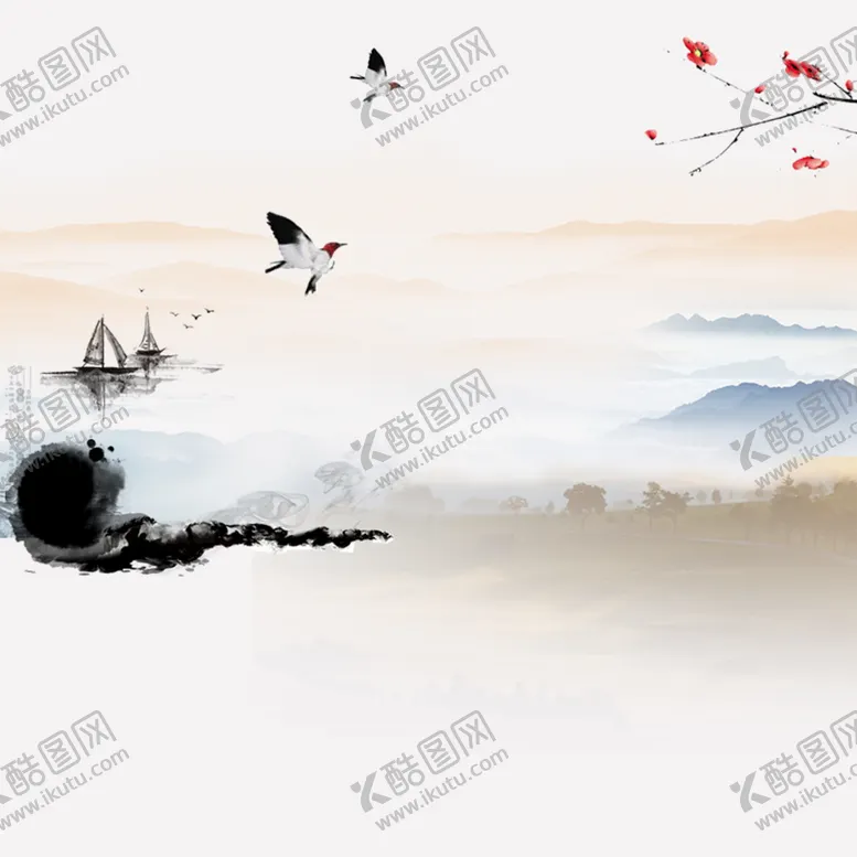 编号：06215809170728095208【酷图网】源文件下载-国风中式水墨画