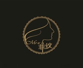 菲纹标志菲纹logo金色标
